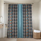 African Ndebele Traditional Attire Bathroom Set Blue Ndebele Stripe
