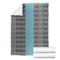 African Ndebele Traditional Attire Blanket Blue Ndebele Stripe