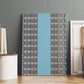African Ndebele Traditional Attire Canvas Wall Art Blue Ndebele Stripe