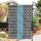 African Ndebele Traditional Attire Garden Flag Blue Ndebele Stripe