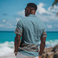 African Ndebele Traditional Attire Hawaiian Shirt Blue Ndebele Stripe
