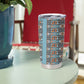 African Ndebele Traditional Attire Tumbler Cup Blue Ndebele Stripe