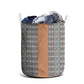 African Ndebele Traditional Attire Laundry Basket Brown Ndebele Stripe