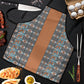 African Ndebele Traditional Attire Apron Brown Ndebele Stripe