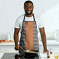African Ndebele Traditional Attire Apron Brown Ndebele Stripe