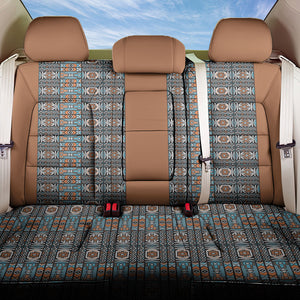 African Ndebele Traditional Attire Back Car Seat Cover Brown Ndebele Stripe
