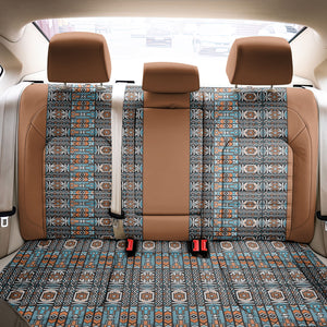 African Ndebele Traditional Attire Back Car Seat Cover Brown Ndebele Stripe