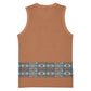African Ndebele Traditional Attire Basketball Jersey Brown Ndebele Stripe