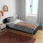 African Ndebele Traditional Attire Bedding Set Brown Ndebele Stripe