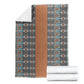 African Ndebele Traditional Attire Blanket Brown Ndebele Stripe