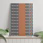 African Ndebele Traditional Attire Canvas Wall Art Brown Ndebele Stripe