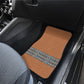 African Ndebele Traditional Attire Car Mats Brown Ndebele Stripe