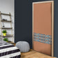 African Ndebele Traditional Attire Door Cover Brown Ndebele Stripe