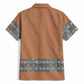 African Ndebele Traditional Attire Hawaiian Shirt Brown Ndebele Stripe