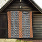 African Ndebele Traditional Attire Quilt Brown Ndebele Stripe
