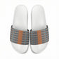 African Ndebele Traditional Attire Slide Sandals Brown Ndebele Stripe
