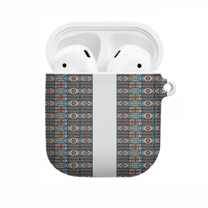 African Ndebele Traditional Attire AirPods Case White Ndebele Stripe