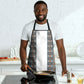 African Ndebele Traditional Attire Apron White Ndebele Stripe