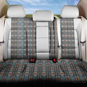 African Ndebele Traditional Attire Back Car Seat Cover White Ndebele Stripe