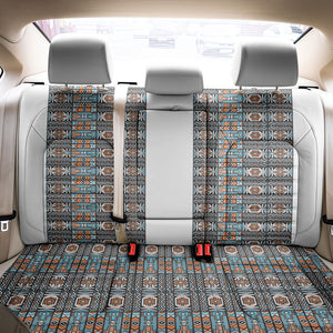 African Ndebele Traditional Attire Back Car Seat Cover White Ndebele Stripe