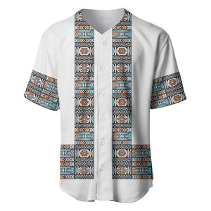 African Ndebele Traditional Attire Baseball Jersey White Ndebele Stripe