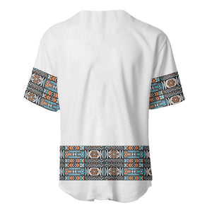 African Ndebele Traditional Attire Baseball Jersey White Ndebele Stripe