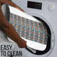 African Ndebele Traditional Attire Bathroom Set White Ndebele Stripe