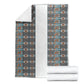 African Ndebele Traditional Attire Blanket White Ndebele Stripe