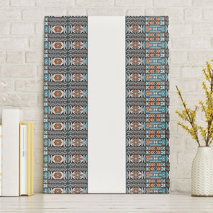 African Ndebele Traditional Attire Canvas Wall Art White Ndebele Stripe