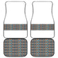 African Ndebele Traditional Attire Car Mats White Ndebele Stripe