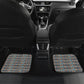 African Ndebele Traditional Attire Car Mats White Ndebele Stripe