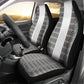 African Ndebele Traditional Attire Car Seat Cover White Ndebele Stripe