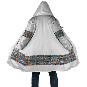 African Ndebele Traditional Attire Cloak White Ndebele Stripe