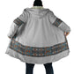African Ndebele Traditional Attire Cloak White Ndebele Stripe