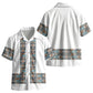 African Ndebele Traditional Attire Kid Hawaiian Shirt White Ndebele Stripe