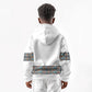 African Ndebele Traditional Attire Kid Hoodie White Ndebele Stripe