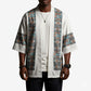African Ndebele Traditional Attire Kimono White Ndebele Stripe