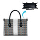 African Ndebele Traditional Attire Leather Bag White Ndebele Stripe