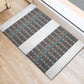 African Ndebele Traditional Attire Rubber Doormat White Ndebele Stripe
