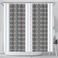African Ndebele Traditional Attire Shower Curtain White Ndebele Stripe