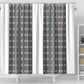 African Ndebele Traditional Attire Shower Curtain White Ndebele Stripe