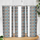 African Ndebele Traditional Attire Skinny Tumbler White Ndebele Stripe