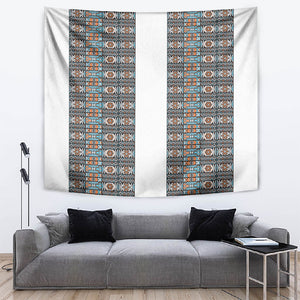 African Ndebele Traditional Attire Tapestry White Ndebele Stripe