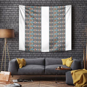 African Ndebele Traditional Attire Tapestry White Ndebele Stripe