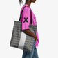 African Ndebele Traditional Attire Tote Bag White Ndebele Stripe