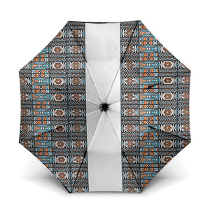 African Ndebele Traditional Attire Umbrella White Ndebele Stripe