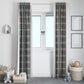 African Ndebele Traditional Attire Window Curtain White Ndebele Stripe
