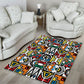 African Geometric Ndebele Patterns Area Rug
