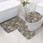 African Geometric Ndebele Patterns Bathroom Set