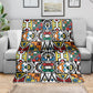 African Geometric Ndebele Patterns Blanket